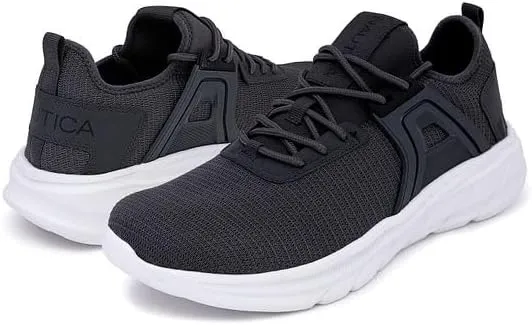 Nautica Mens Running Sneakers Sport Fashion Lace-Up Athletic Soft Shoes for Gym Tennis Men  Cushioned, Breathable, Lightweight & Comfortable