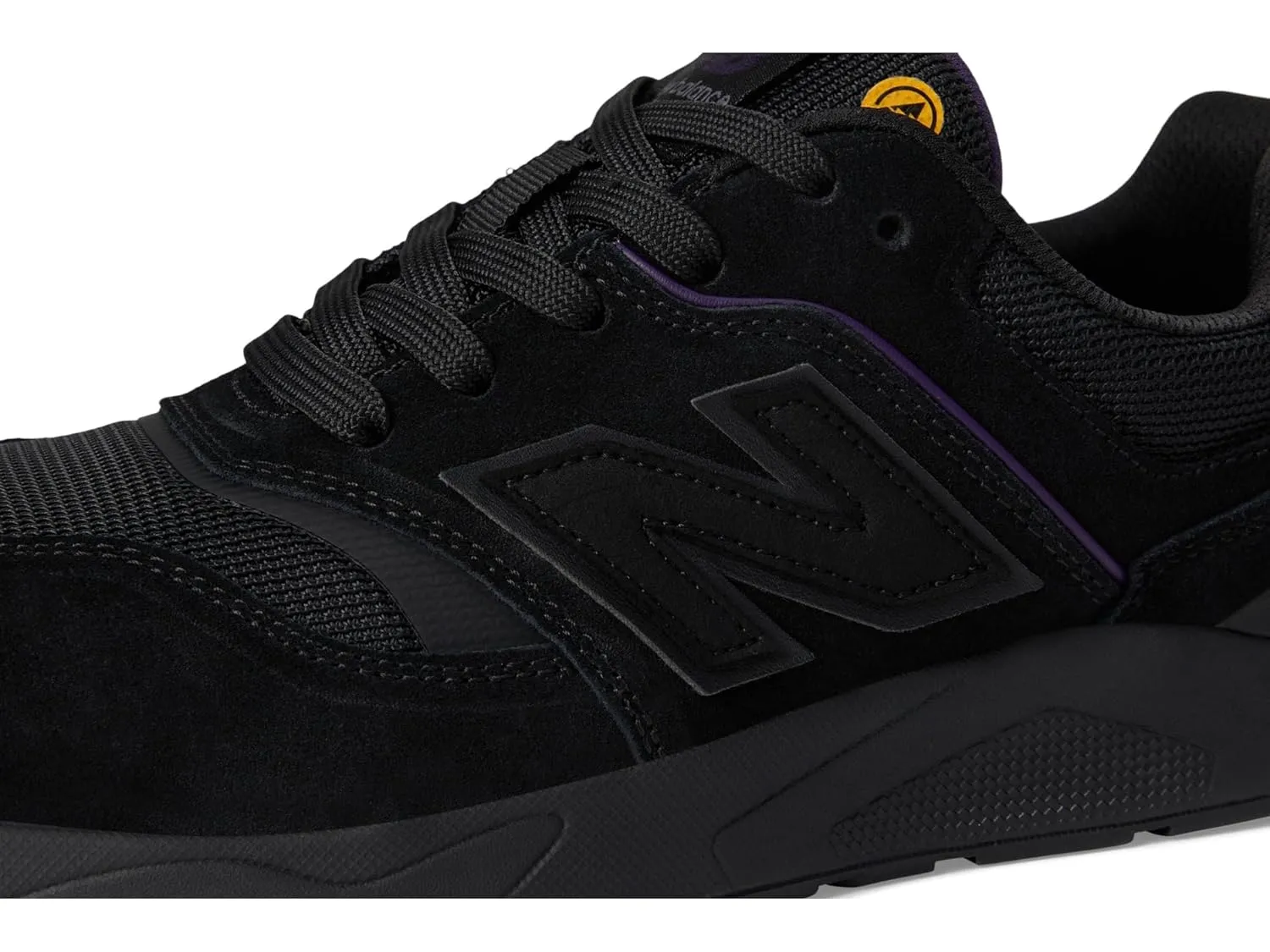 New Balance Women's Elite Lite Static Dissipative Medium Composite Toe, Industrial Work Shoe Lightweight & Slip Resistant, Black/Purple, 7.5