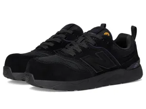 New Balance Women's Elite Lite Static Dissipative Medium Composite Toe, Industrial Work Shoe Lightweight & Slip Resistant, Black/Purple, 7.5