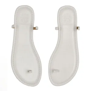 NEW White Leather Sole
