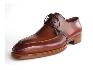 Paul Parkman Goodyear Brown Welted Square Toe Apron Derby Shoes (Id#322A7)