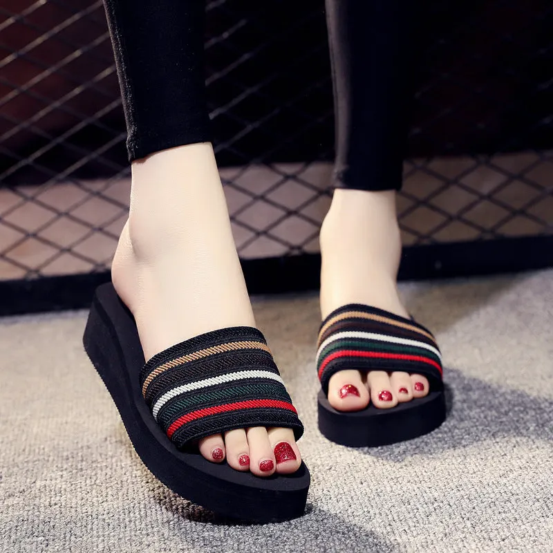Platform Wedge Casual Slippers Korean Style Foam Sandals