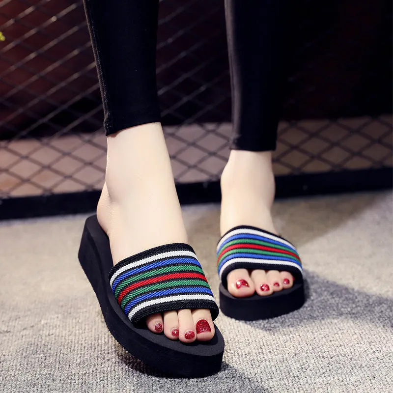 Platform Wedge Casual Slippers Korean Style Foam Sandals
