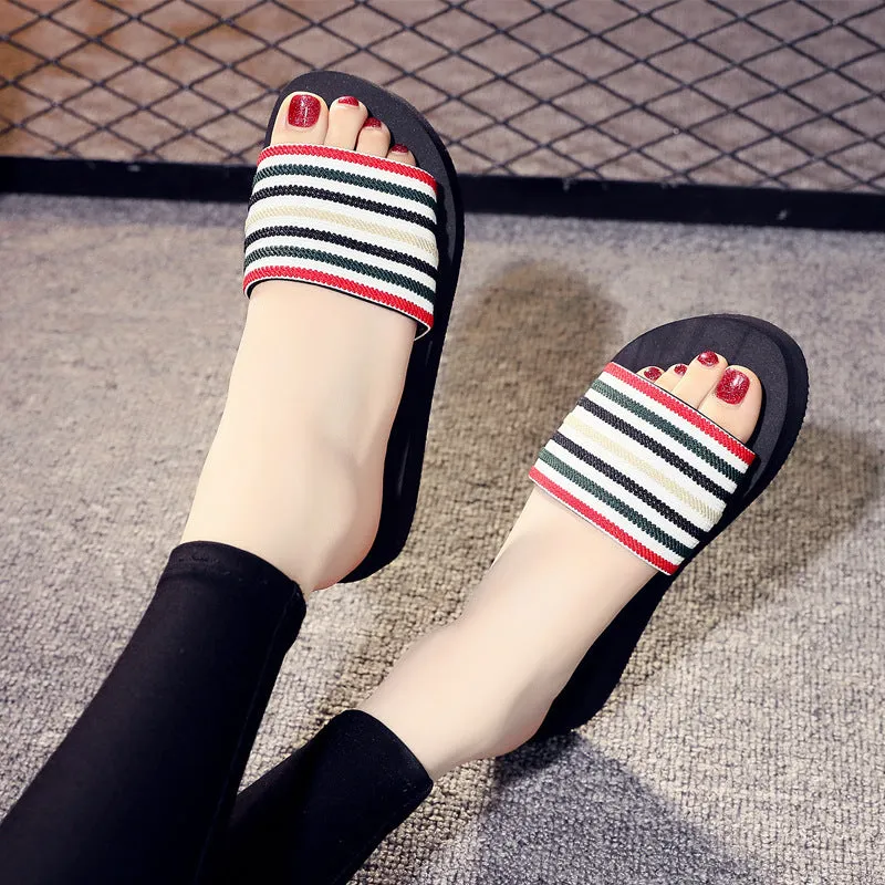 Platform Wedge Casual Slippers Korean Style Foam Sandals