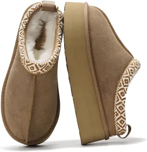 Project Cloud 100% Genuine Leather Platform Slippers for Women  Soft Memory Foam Womens Slippers & Supportive Clogs for Women 2025  Cozy, Stylish Everyday Footwear (Sayre)