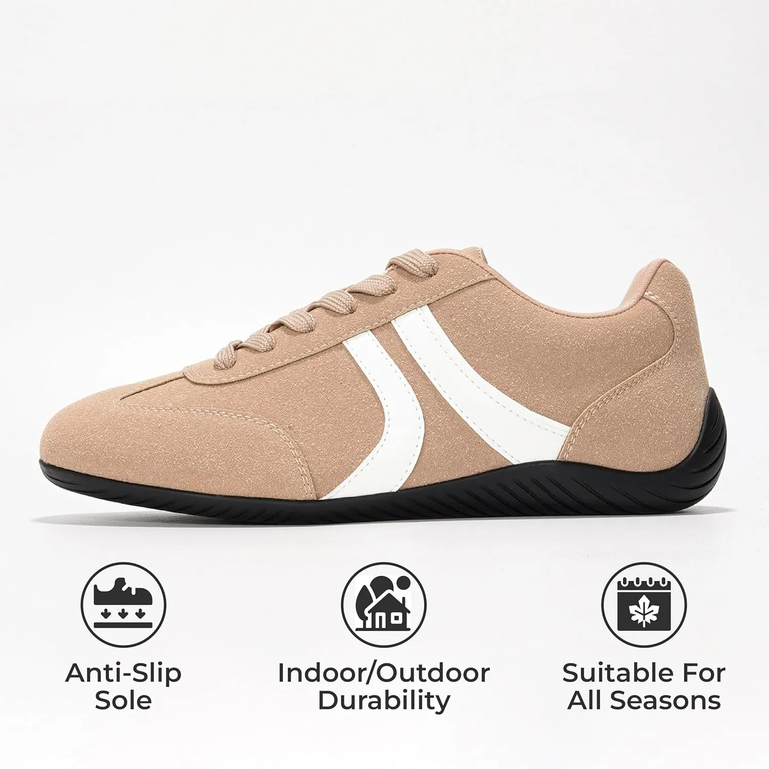 Project Cloud Barefoot Shoes Women  Comfortable Lace-Up Womens Shoes with Memory Foam  Lightweight & Non Slip Womens Shoes Casual  All-Day Women's Fashion Sneakers for 2025 (Goal)