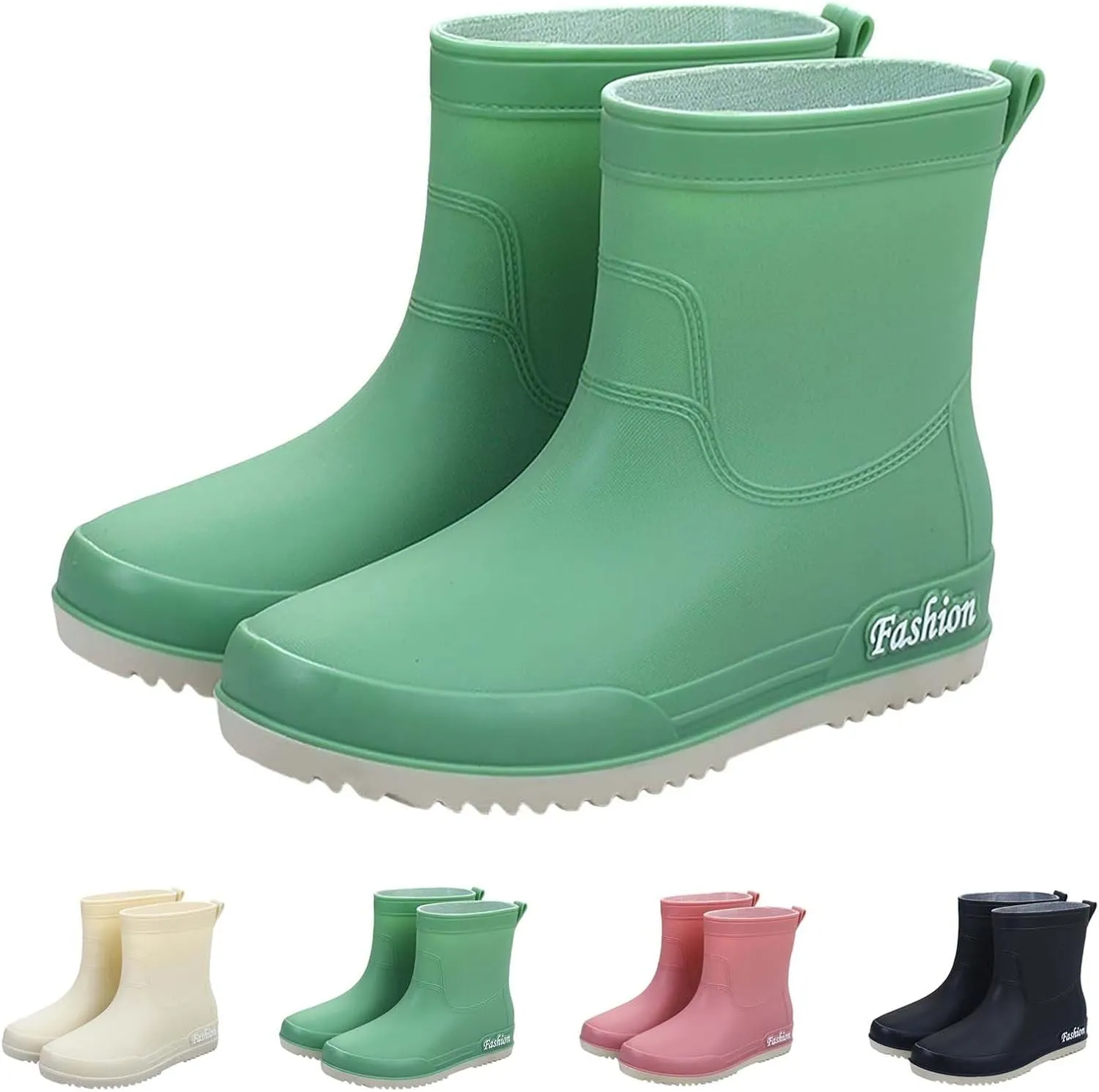 Rain Boots Women Knee High Mens Grounded Footwear Black Booties Heels Barefoot Shoes Women's Mid Calf Rain Boots Waterproof Lightweight Womens Winter Boots