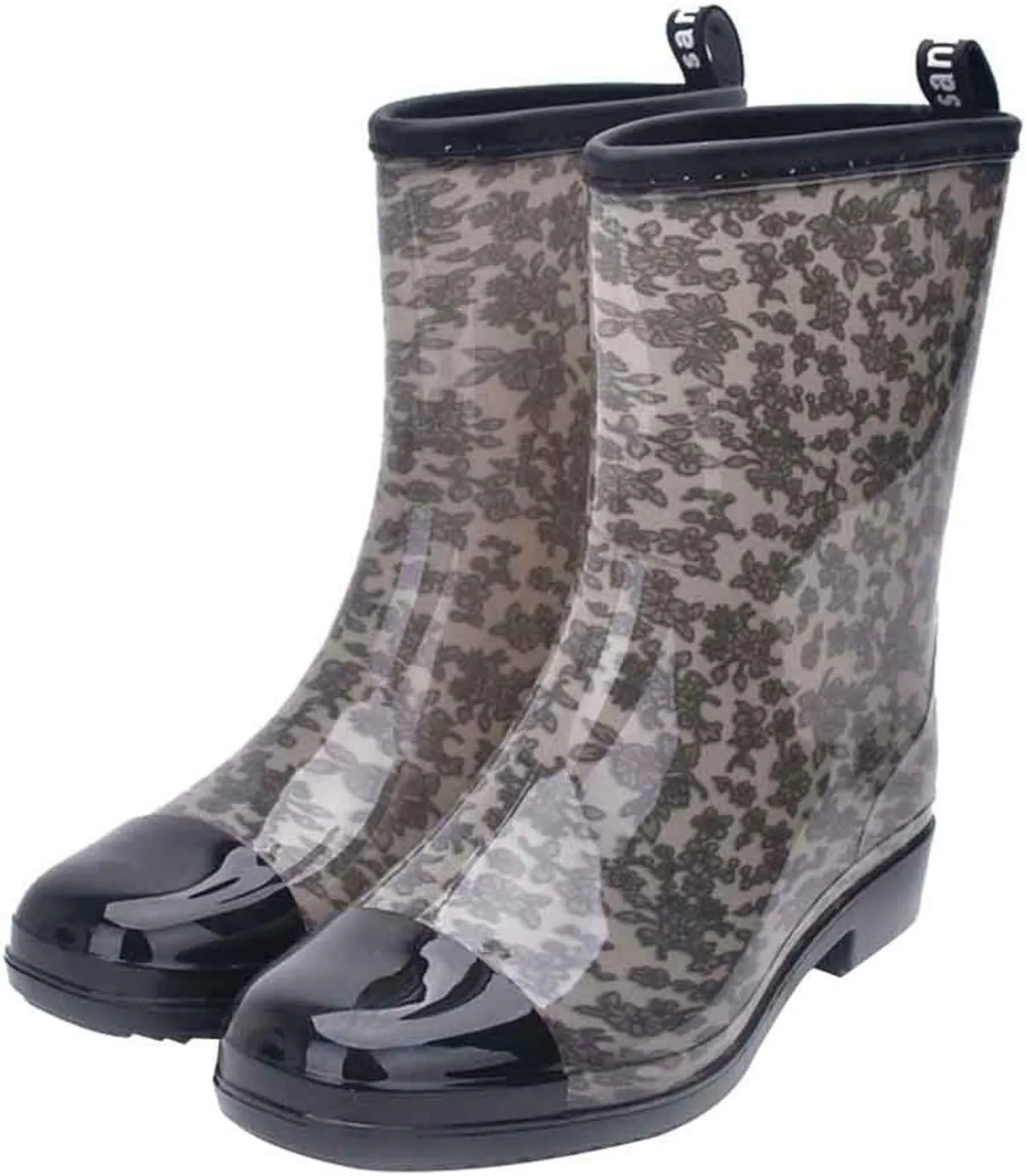Rain Boots Women Knee High Mens Grounded Footwear Booties And Ankle Boot Heels Slip On Barefoot Shoes Womens Rain Boots Waterproof Platform Rubber Chelsea Boots