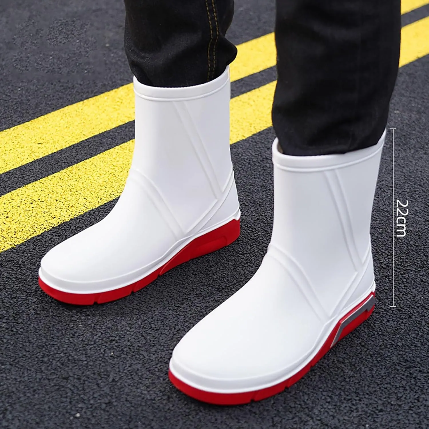Rain Boots Women Tall Waterproof Mens Grounded Footwear Booties And Ankle Boot Heels Winter Barefoot Shoes Women's Rain Boots Waterproof Garden Shoes Rain Boots