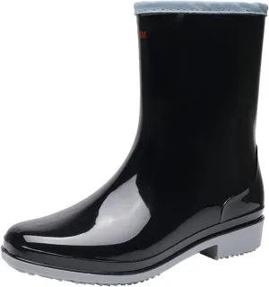 Rain Boots Women Tall Waterproof Mens Grounded Footwear Booties Work Barefoot Shoes Women's Rubber Rain Boots Waterproof & Anti-slip Womens Boots Fall 2024