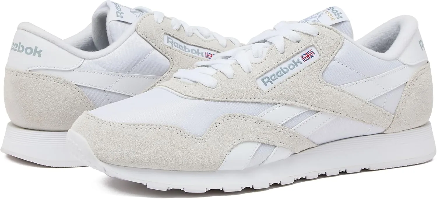 Reebok Mens Classic Cushioned Footbed Faux Leather Running & Training Shoes