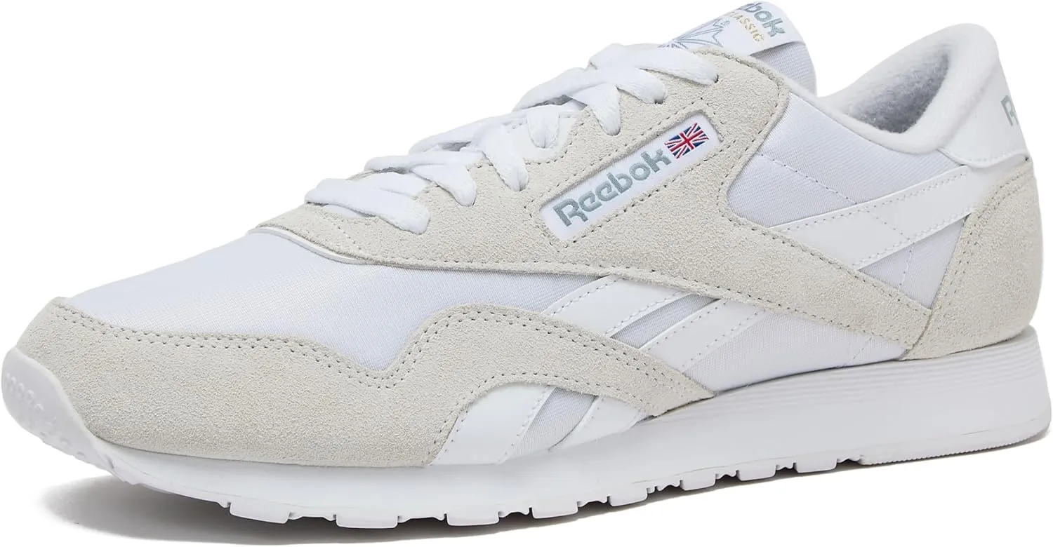 Reebok Mens Classic Cushioned Footbed Faux Leather Running & Training Shoes