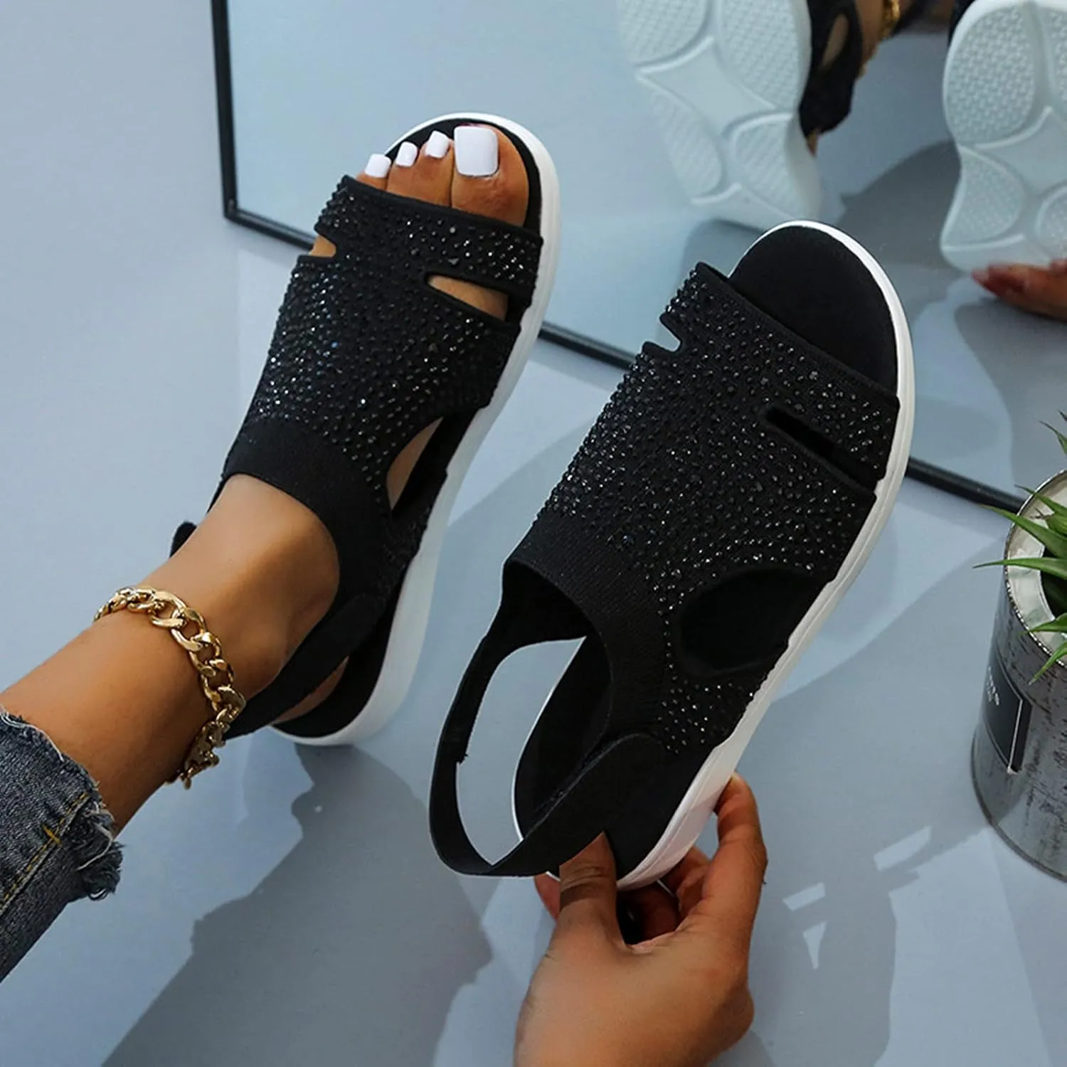 Sandals for Women Orthopedic Walking Sandals Arch Support Sandal Comfortable Plantar Fasciitis Shoes 2025