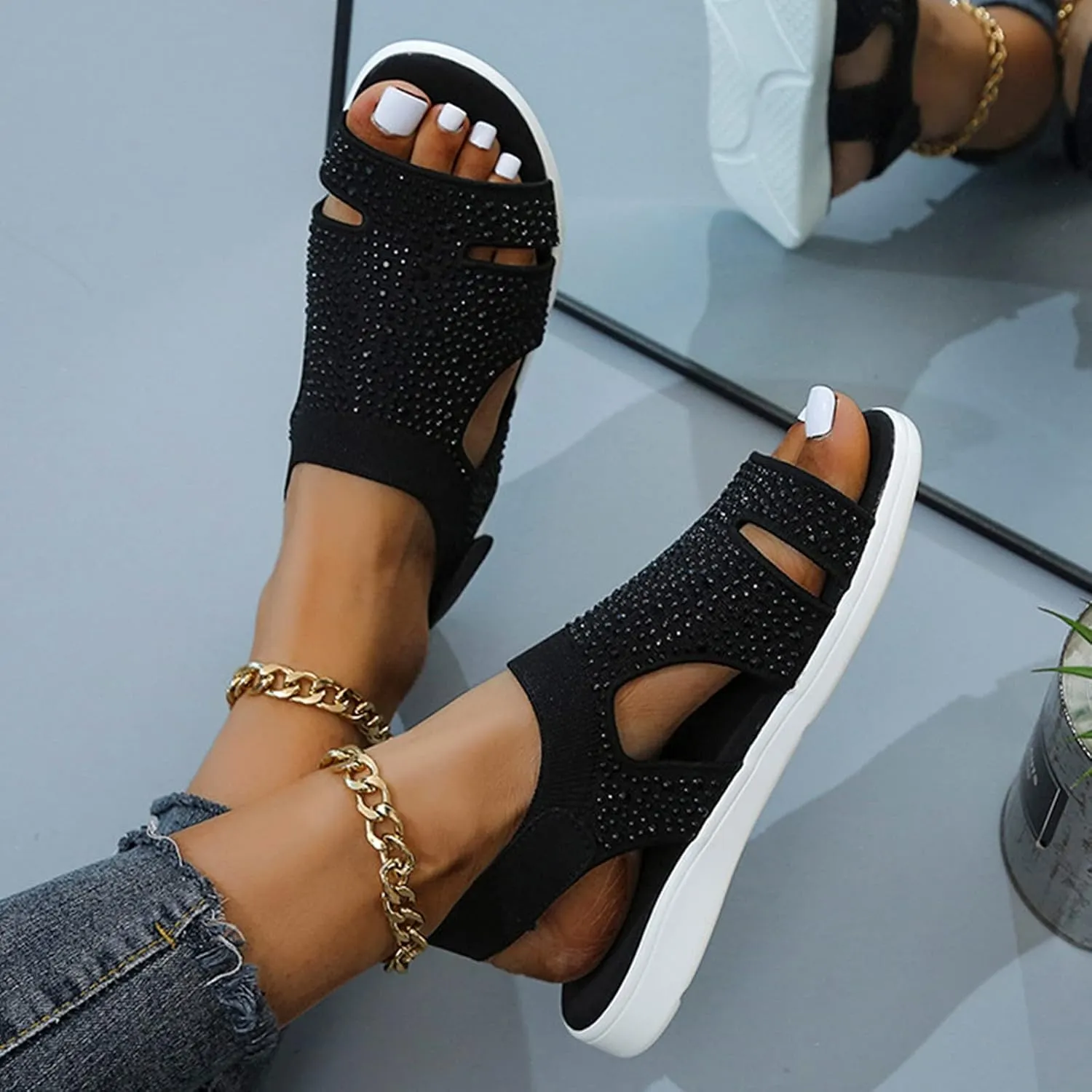 Sandals for Women Orthopedic Walking Sandals Arch Support Sandal Comfortable Plantar Fasciitis Shoes 2025
