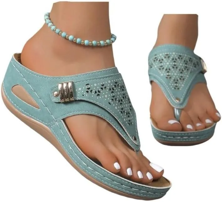 Sandals Women Dressy Summer Flat Cute Casual Beach Shoes Orthotic Slides Comfortable Orthopedic Thong Flip Flops 2025