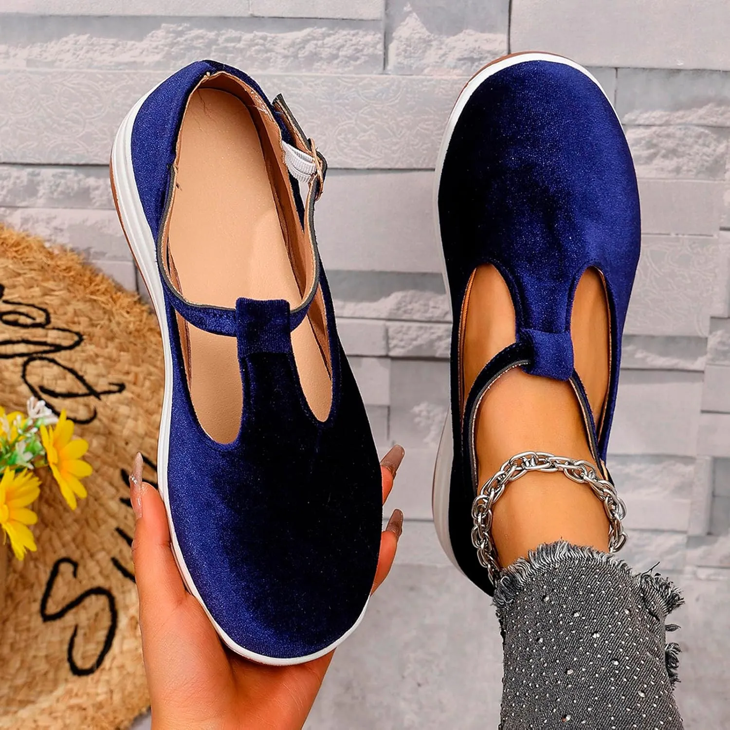 Sandals Womens Summer Wedge Sandals Comfortable Walking Shoes Fashion Closed Toe Mary Jane Style Loafer Sneaker 2025