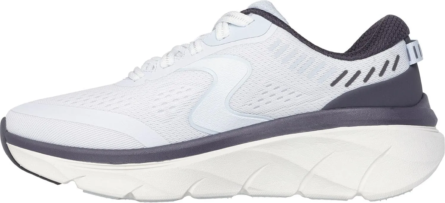 Skechers - Womens D'Lux Walker 2.0 - Active Pace Sneakers, Color White/Multi, Size: 8.5 M US