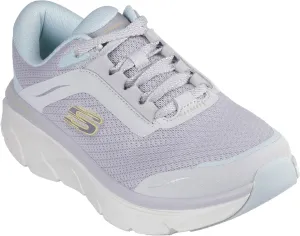 Skechers - Womens Relaxed Fit: D'Lux Walker 2.0 - Classic Stroll Sneakers, Color Light Gray, Size: 10 M US