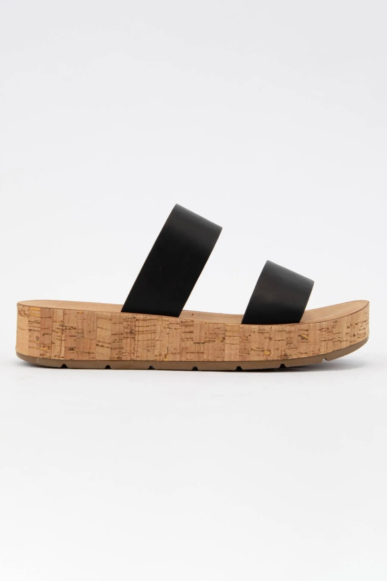 The Whisper Black Platform Sandals (5.5-10)