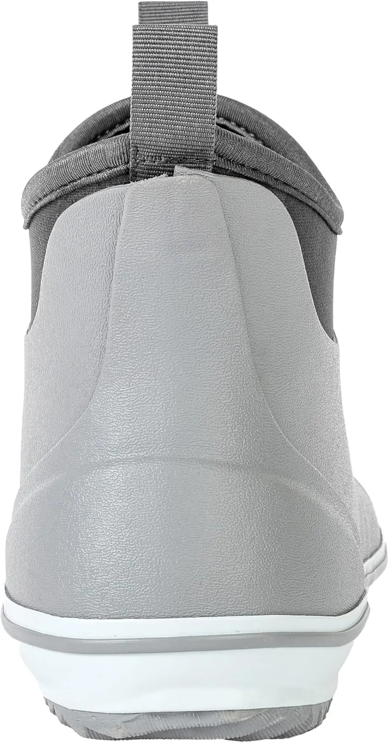 Ubon Men's Deck Boots Waterproof Fishing Boots Outdoor Rubber Ankle Rain Boots