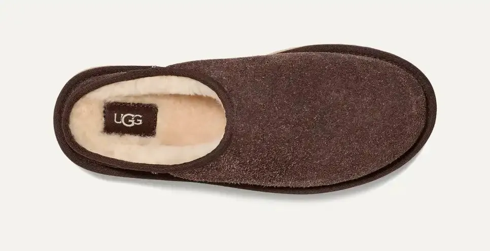 Ugg Classic Slip On Shaggy Suede Burnt Cedar Men's