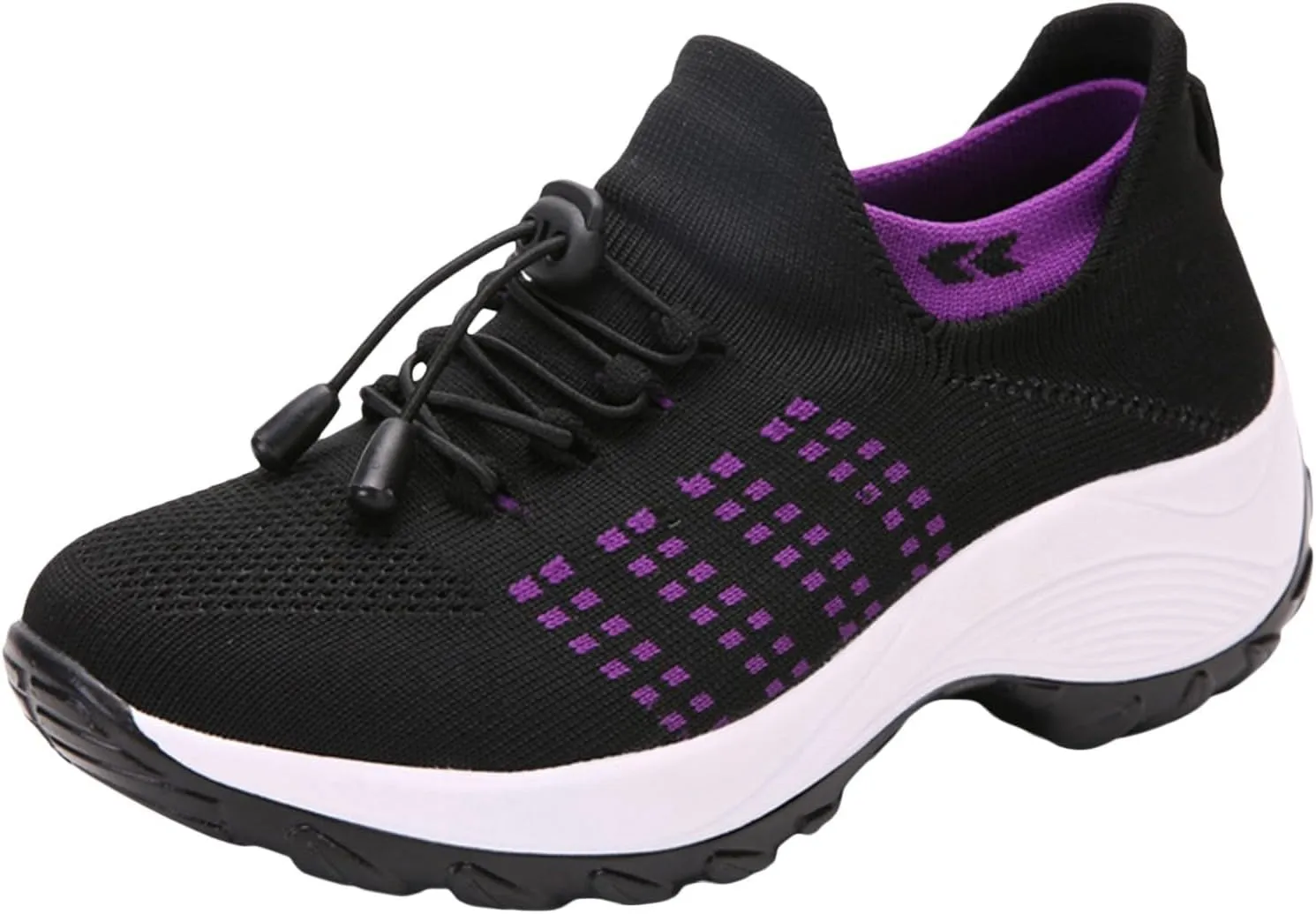Walking Shoes Sock Sneakers Mesh Slip On Air Cushion Lady Girls Modern Jazz Dance Easy Shoes Platform Loafers
