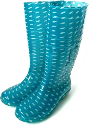 Wide Calf Women's Waterproof Rain Boots, Sizes 9 10 11 12 13 14, Plus-Size Rubber Mud Boots, Anti-Slip Knee-High Outdoor Work Shoes for Garden, Farm, All-Weather, Comfortable & Durable
