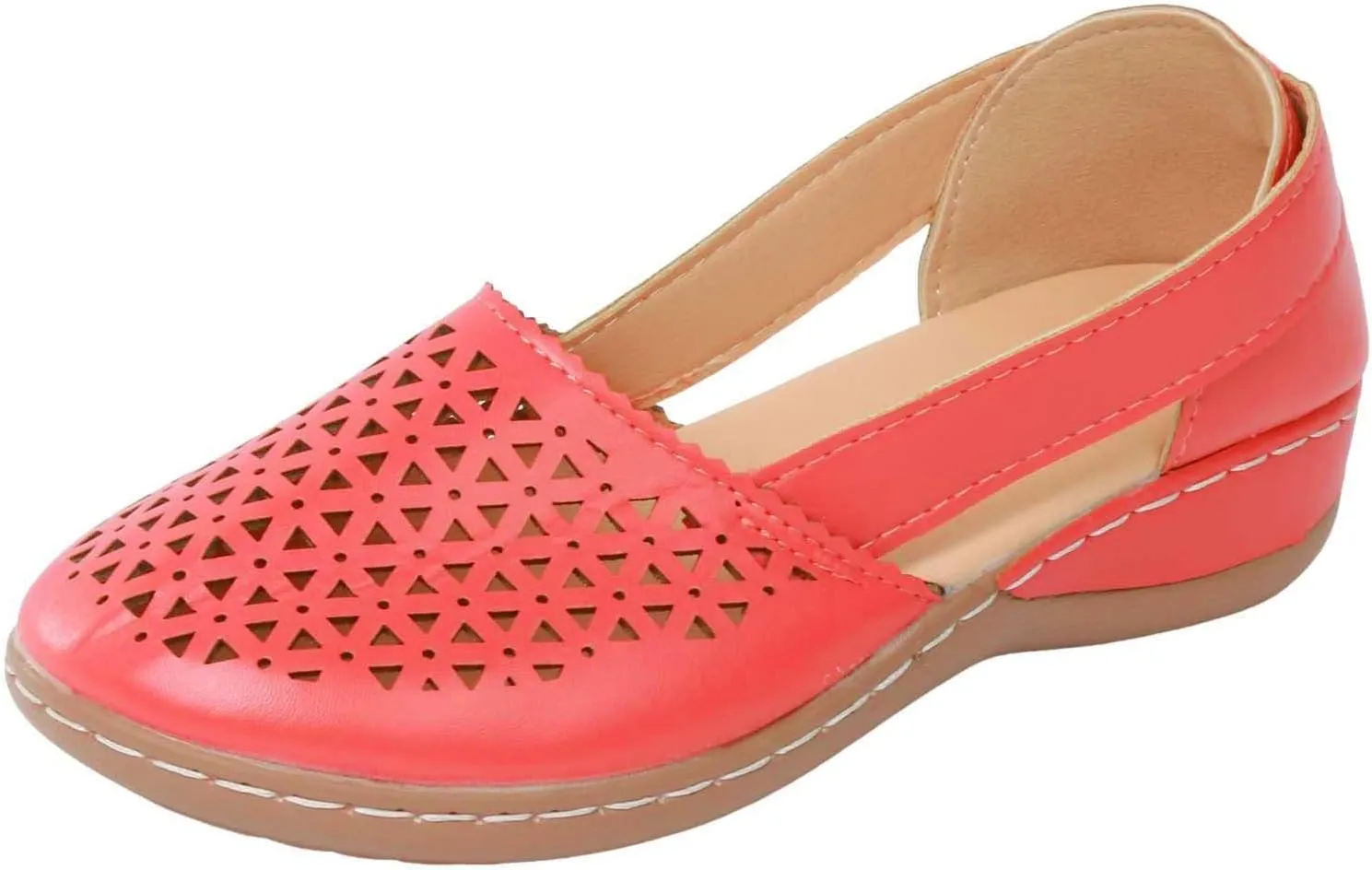 Women Summer Orthopedic Wedge Sandals Summer Dressy 2025 Fashionable Comfortable Closed Toe Hollow Out Wedge Heeled Thick Soled Sandal Wedding Beach Comfortable Lightweight Sandals