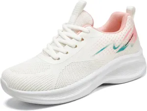 Women's Breathable Lightweight Mesh Running Shoes, Non-Slip Cushioned Supportive Sneakers for Gym Workout, Casual Athletic Wear