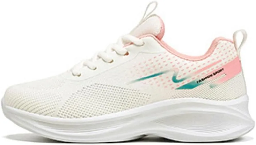 Women's Breathable Lightweight Mesh Running Shoes, Non-Slip Cushioned Supportive Sneakers for Gym Workout, Casual Athletic Wear