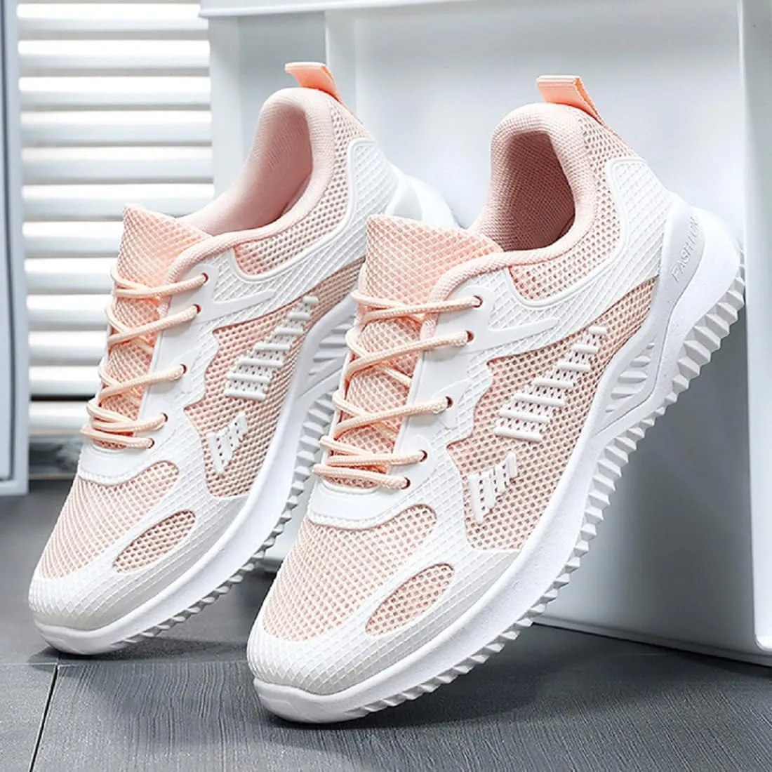 Women's Breathable Mesh Running Shoes with Lightweight, Non-Slip, Cushioned, Supportive for Workout and Casual Wear