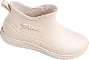 Womens Rain Boots Mid Calf Mens Grounded Footwear Fall Booties 2024 Low Heel Slip On Barefoot Shoes Women's Rubber Rain Boots Waterproof & Anti-slip Womens Chelsea Boots