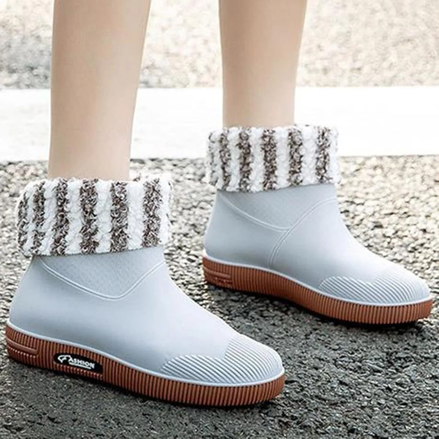 Womens Rain Boots Mid Calf Warm Lined Mens Grounded Footwear Fall Booties 2024 Orthopedic Barefoot Shoes Women Rain Boots Black Waterproof Mid Calf Womens Hiking Boots