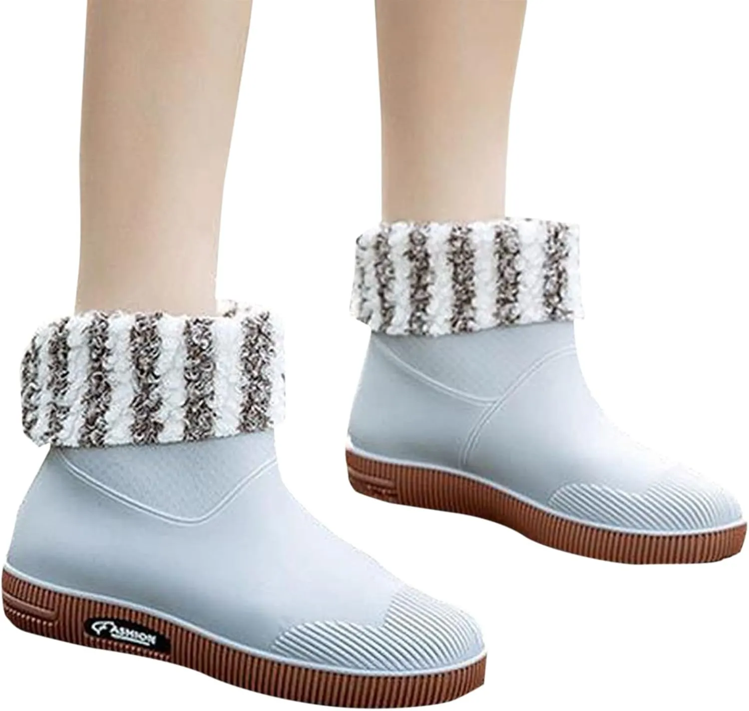 Womens Rain Boots Mid Calf Warm Lined Mens Grounded Footwear Fall Booties 2024 Orthopedic Barefoot Shoes Women Rain Boots Black Waterproof Mid Calf Womens Hiking Boots