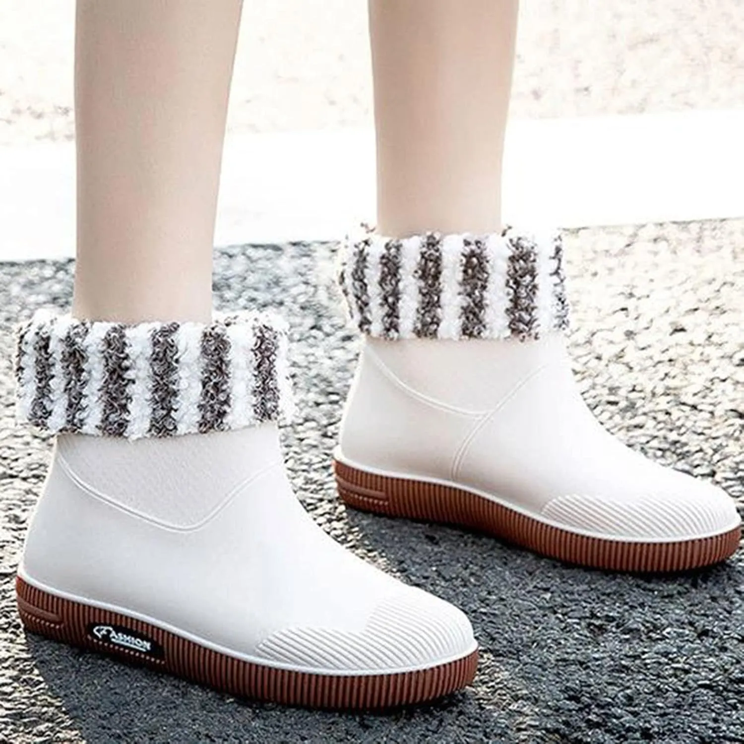 Womens Rain Boots Mid Calf Warm Lined Mens Grounded Footwear Fall Booties 2024 Orthopedic Barefoot Shoes Women Rain Boots Black Waterproof Mid Calf Womens Hiking Boots
