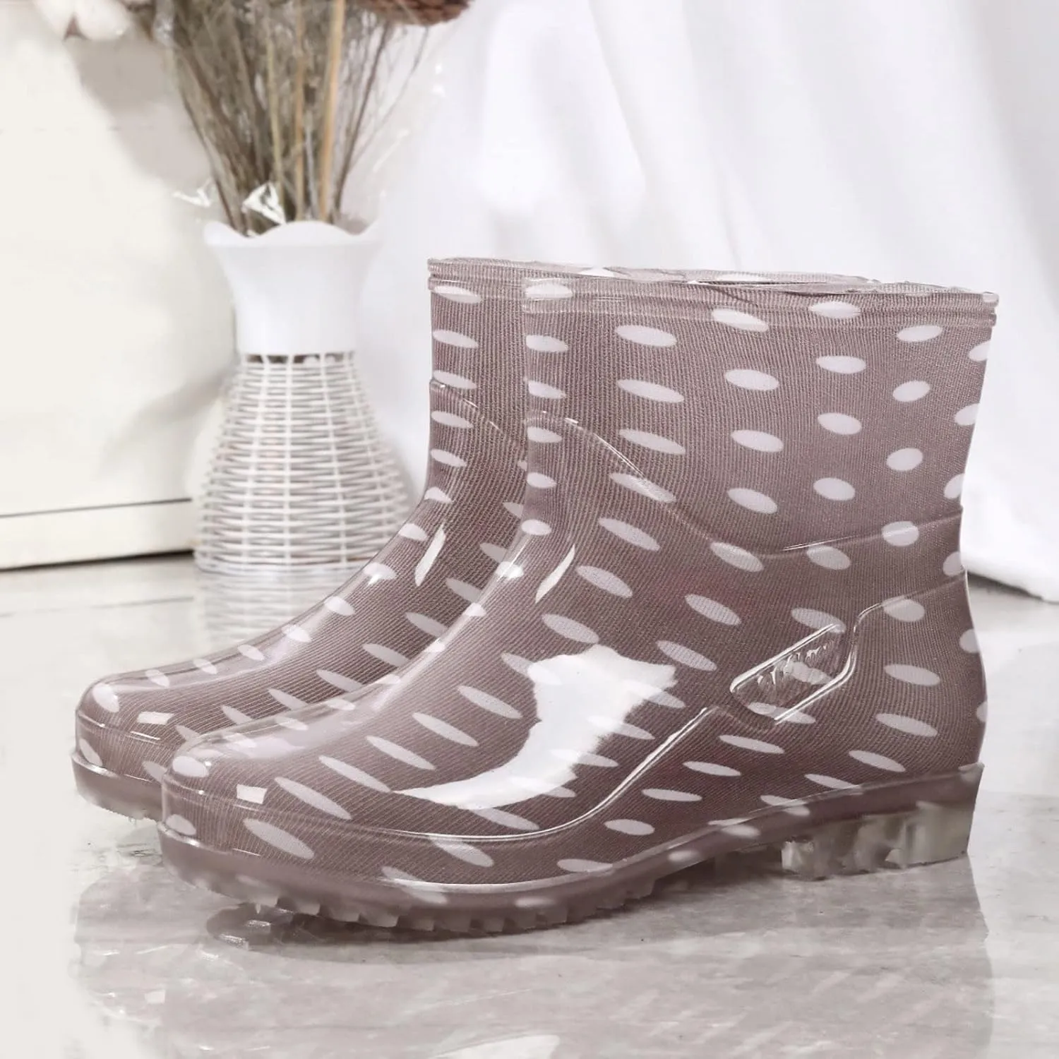 Womens Rain Boots Wide Feet Mens Grounded Footwear Small Heel Booties Non Slip Work Barefoot Shoes Women's Mid Calf Rain Boots Waterproof Fashion Womens Chelsea Boots