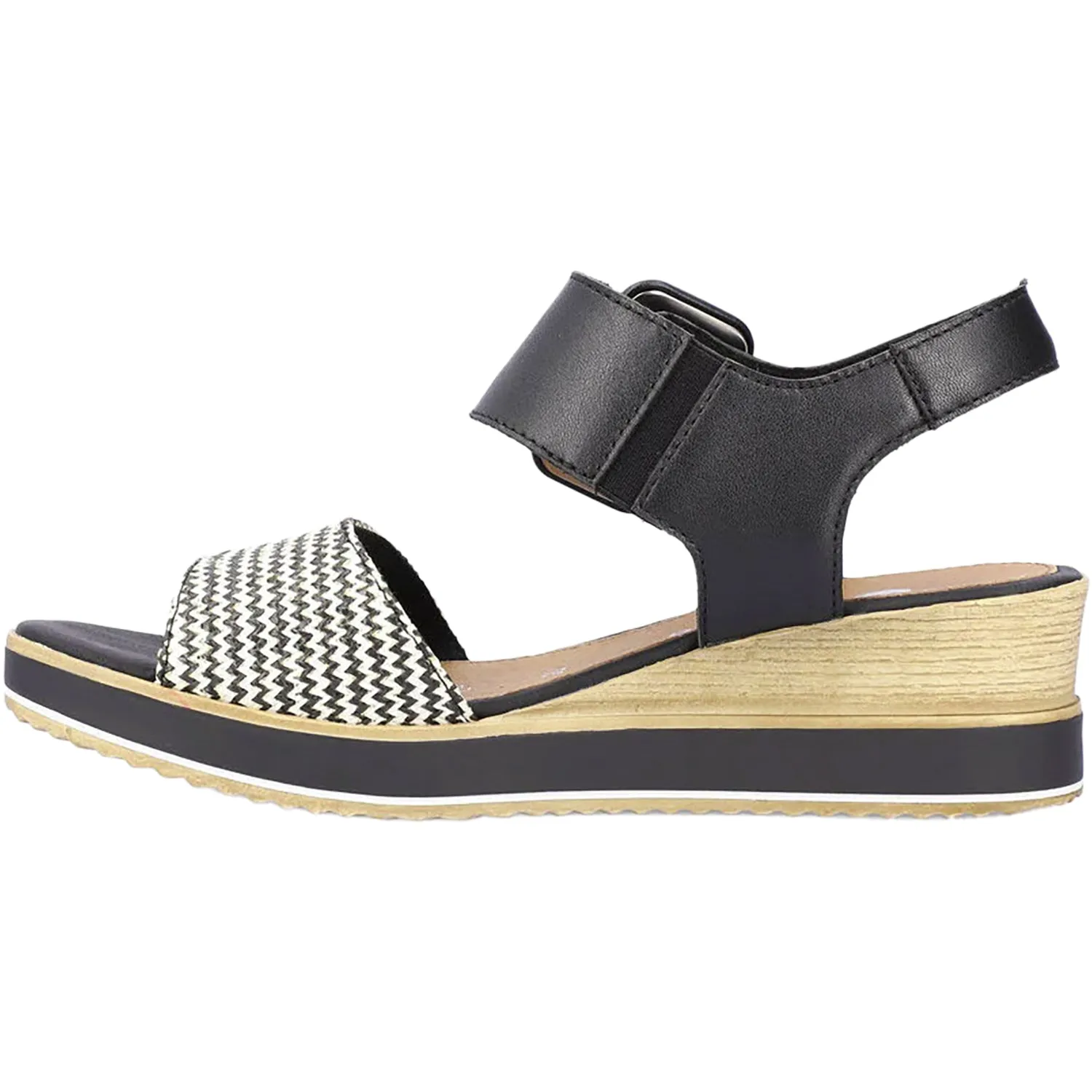 Women's Remonte D6453-01 Jerilyn 53 Schwarz/Crema/Schwarz Leather