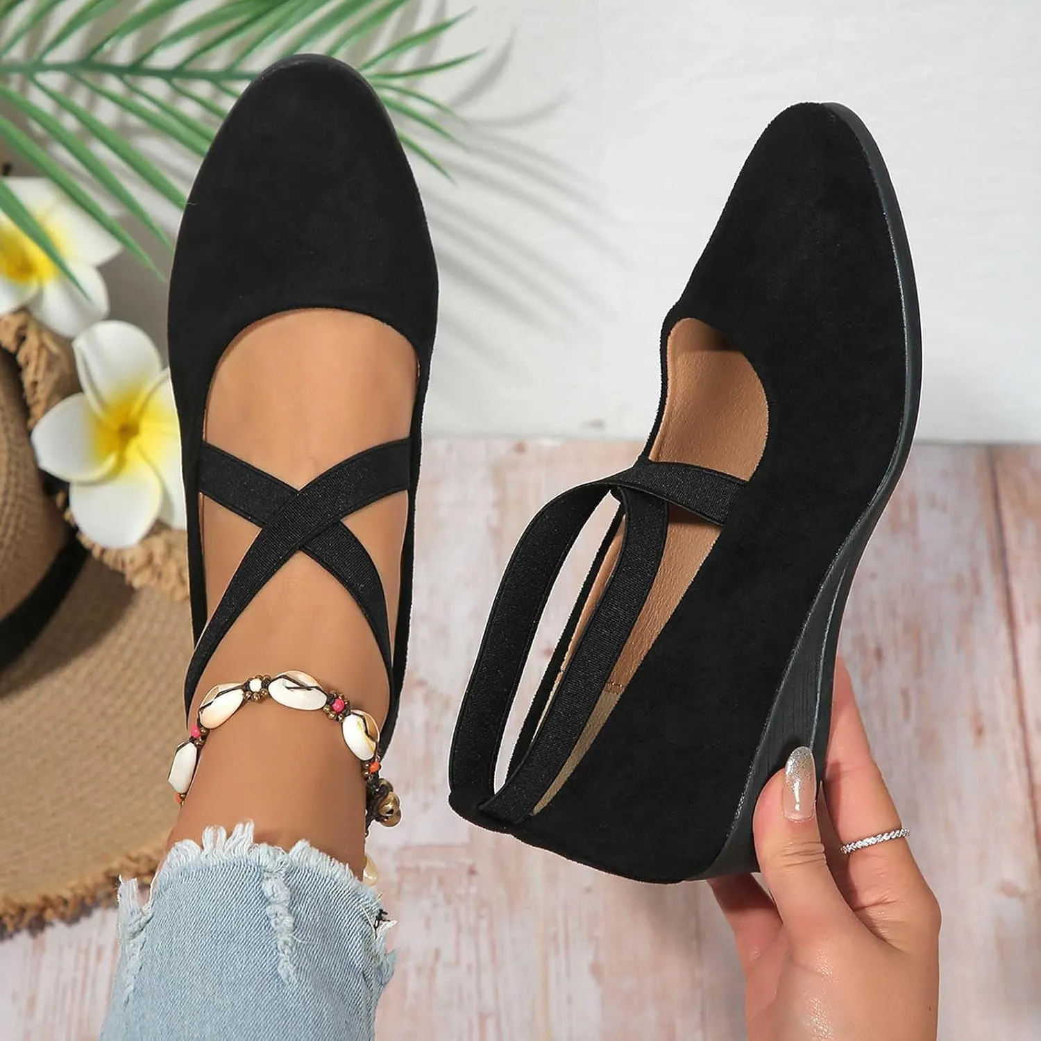Women's Sandals Comfort Light Shoe Flat Flats Toe Shallow Slip on Comfortable Walking Shoes Fashion Dress Shoes 2025