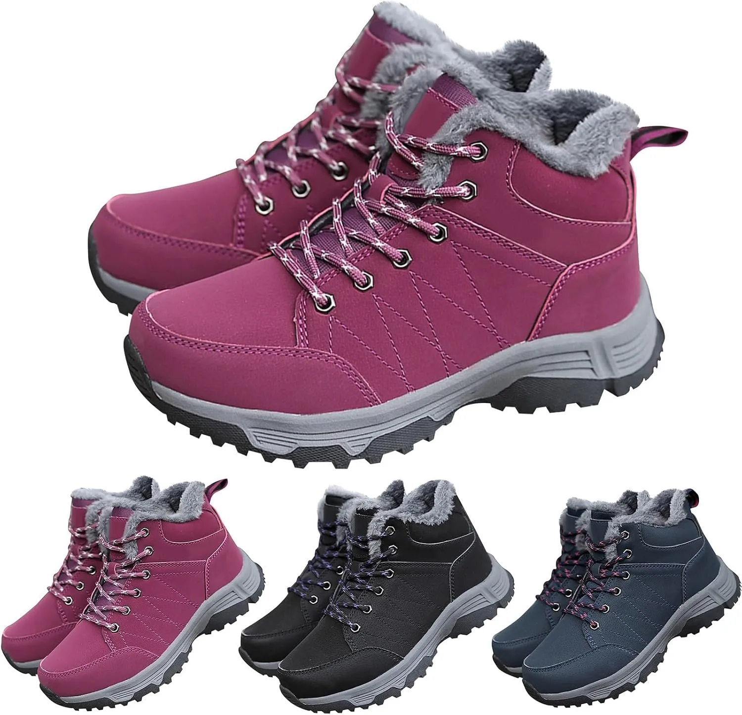 Work Boots for Men Waterproof Hiking Sneakers Ankle Ladies Safety Toe Shoes for Women Composite Toe Winter Outdoor Botas Waterproof Non Slip Hike Grounded Footwear