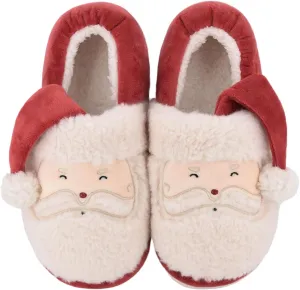XIXITIAO Christmas Slippers Memory Foam Slippers for Women Warm House Slippers for Woman Cozy Fuzzy Bedroom Home Shoes for Indoor