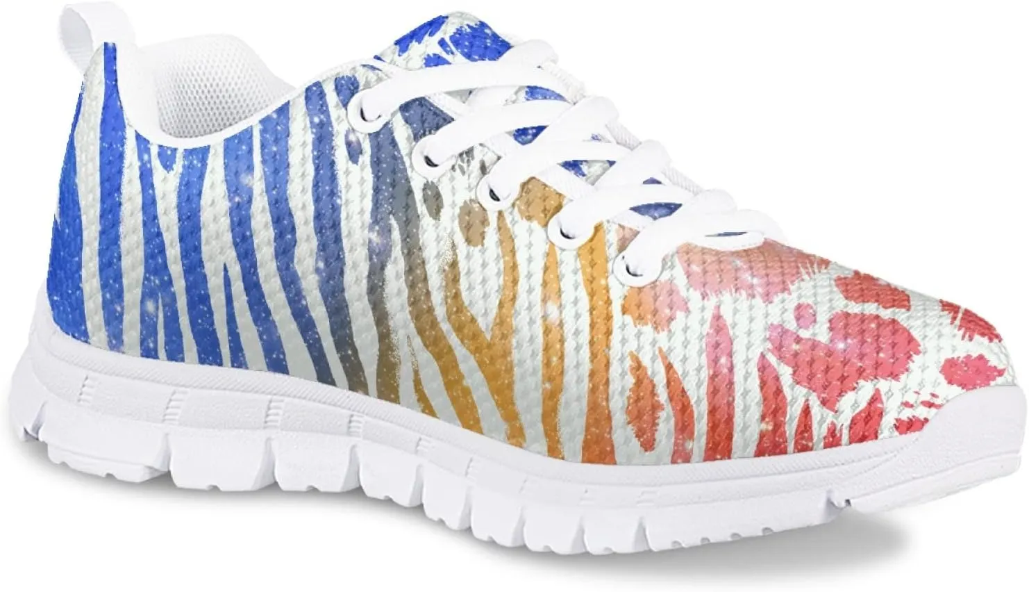 Yzaoxia Girls Tennis Shoes Kid Walking Shoes Outdoor Athletic Running Shoes Light Weight Breathable Supportive Lace-up Shoes Size 11-5