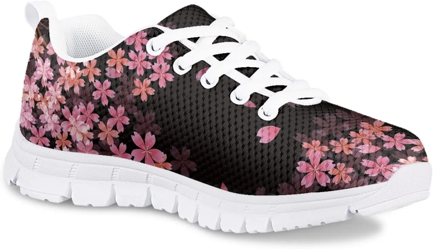Yzaoxia Girls Tennis Shoes Kid Walking Shoes Outdoor Athletic Running Shoes Light Weight Breathable Supportive Lace-up Shoes Size 11-5